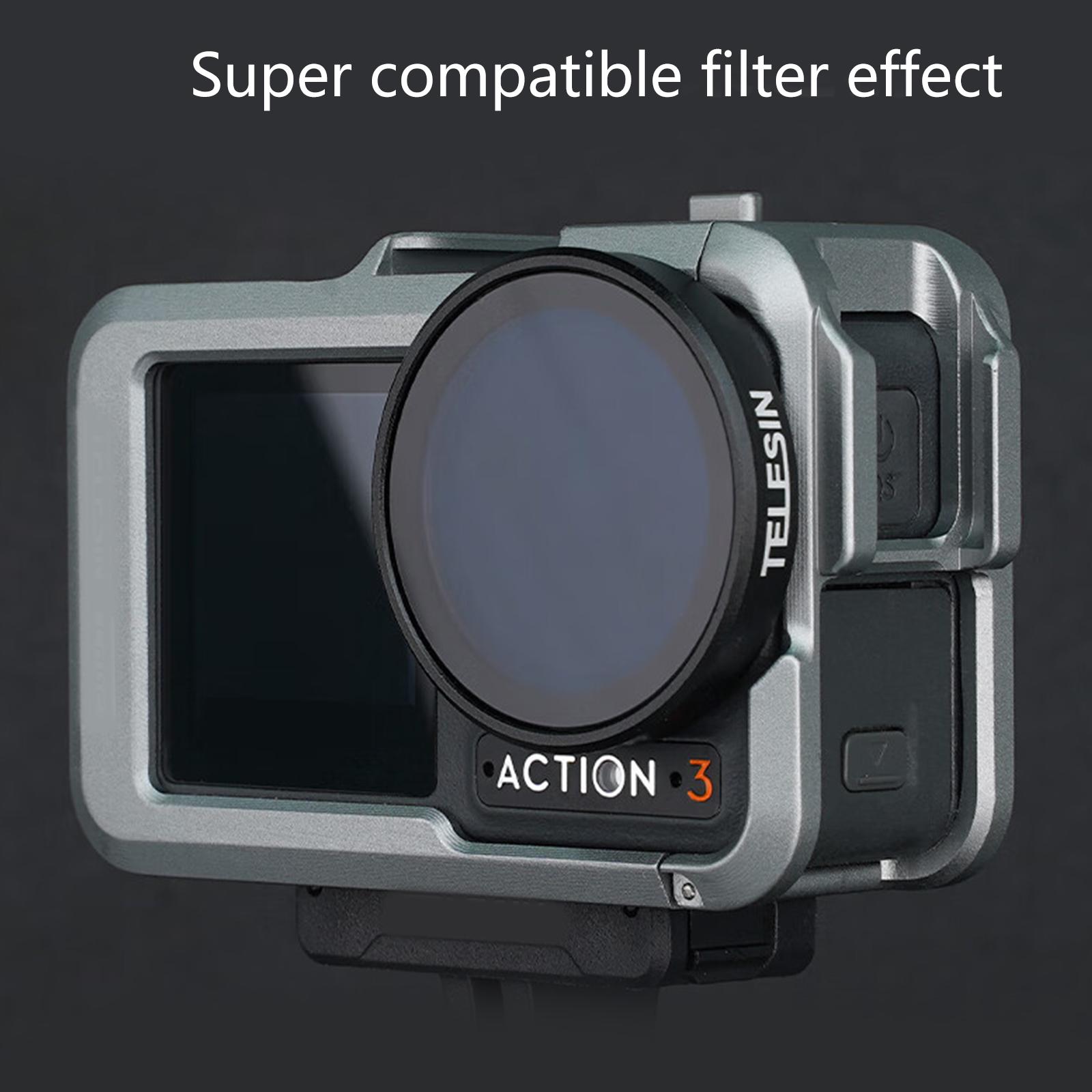Cage De Protection En Aluminium Pour DJI Osmo Action 6 - Étui Rigide Avec Capuchon D'objectif, Design Double Ouverture