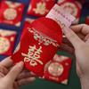 6 Pcs/pack New Wedding Red Envelope Frosted Lucky Money Red Packet  Wedding
