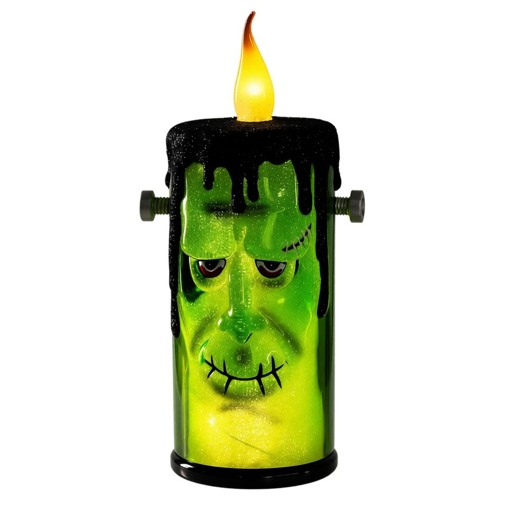 Candle Lamp Holiday Decoration Ornament for Home Tabletop and Festive Party Display