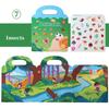 Early Education Sticker Book Develop Concentration With Reusable Stickers Of Animals Dinosaurs And Ocean Scenes
