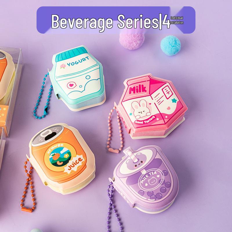 Mini Bean Decompression Sticky Notes: Cute Pocket-Size Pinch Memo Pad