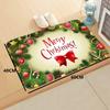 40X60Cm Christmas Outdoor Doormat Merry Christmas Tree Door Mat Red Non-Slip Floor Mats Decorative Entrance Door Rugs
