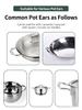 Thick Silicone Anti-Scald Clip Heat-Resistant Cast Iron Pot Handle Insulated Gloves Pot Ear Clip Pad For Kitchen Use