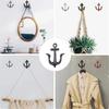 Retro Anchors Shape Iron Wall Hook For Bucolic Homes Decors Heavy Duty Hanging Hooks For Coat Bags Party DIY Decoration