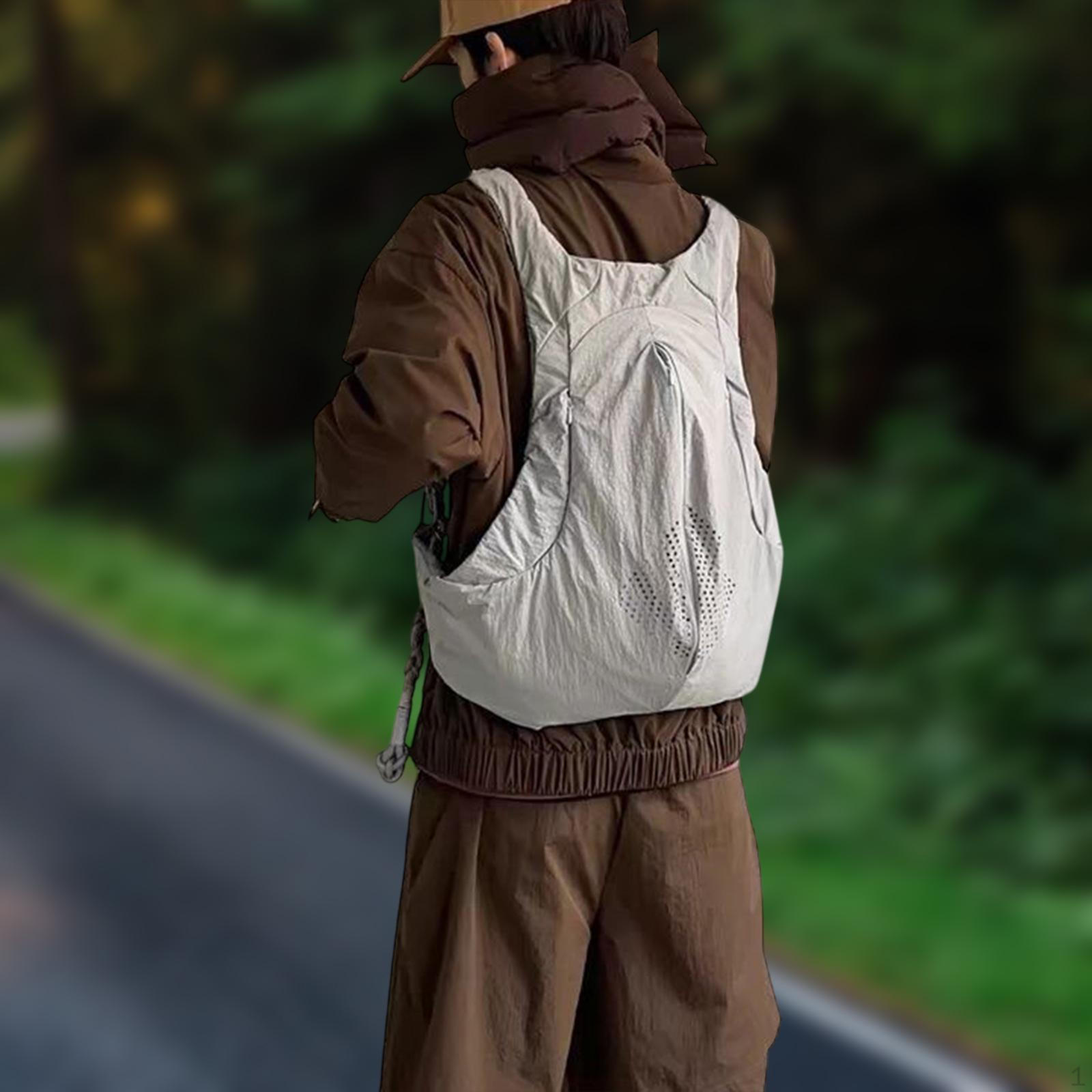 

Повседневный рюкзак для путешествий, подарочный эстетический мужской рюкзак для отдыха на природе, гранж, простой для серый