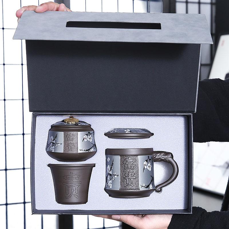 Xícara de Chá de Areia Roxa Xícara Pessoal Doméstica Xícara de Escritório Presentes para Idosos Dia dos Pais Dia dos Professores Reunião Anual da Empresa Presentes Práticos