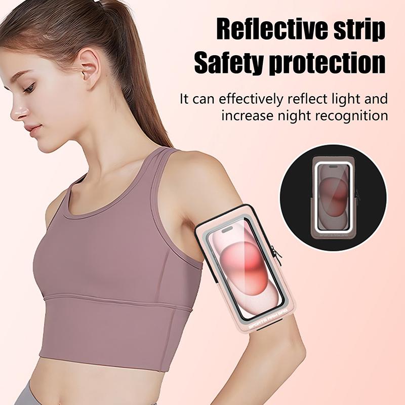 Venkovní dotykové běžecké tašky pro iPhone 16 15 14 13 Pro Max 16 Plus 16E Xiaomi Samsung Cyklistika Fitness Náramek na paži Pouzdro na zápěstí