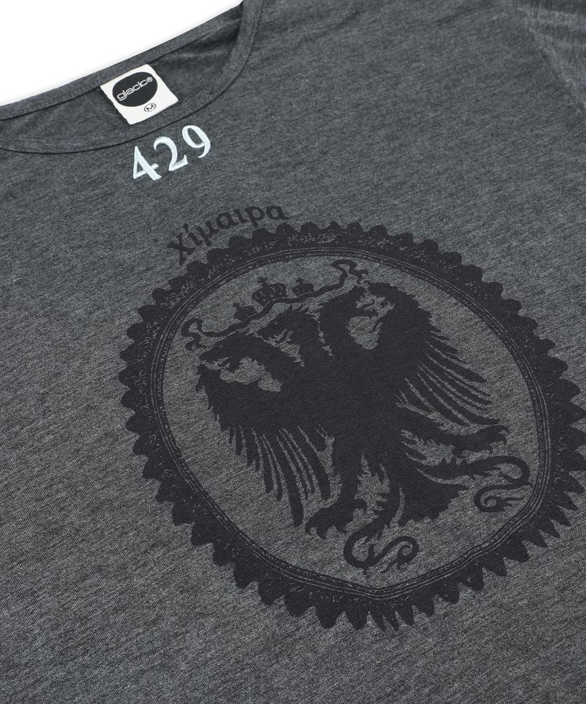 GLACK Gt188 429 Chimera Emblem Vintage Cuff Detail Long Sleeve (Charcoal Gray)