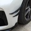 4Pcs Car Spoiler Canards Set Soft Decals Auto Collision Strip Carbon Fiber Pattern Front Bumper Lip Splitter Diffuser Spoiler