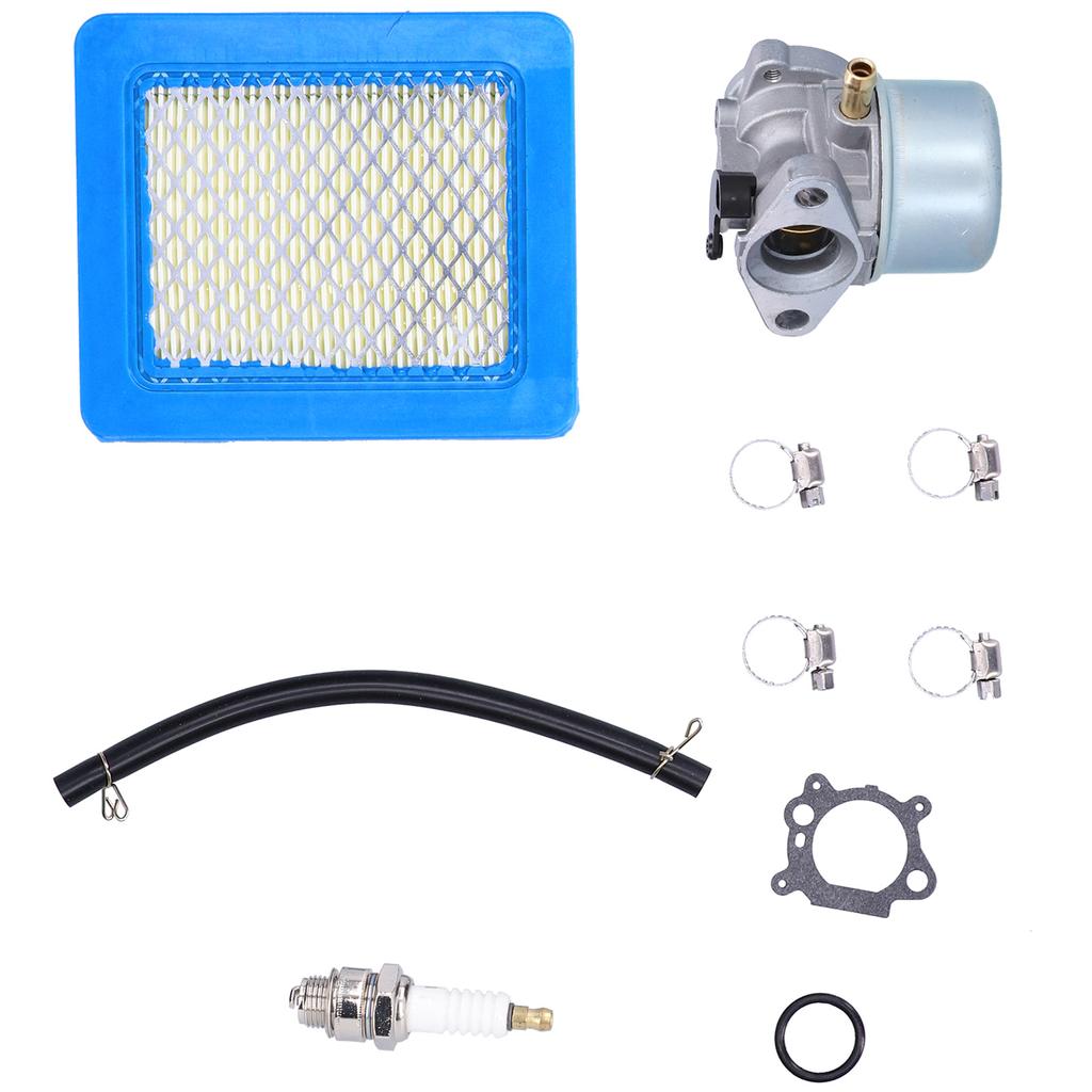 Carburetor Sparking Plug Air Filter Fuel Line Kit Lawn Mower Accessory 498170 799872 694202