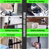 Car Phone Holder 360 Rotation Phone Cradle Universal Bracket Rearview Mirror Driving Recorder Rotatable Smart Phone Stand In Car