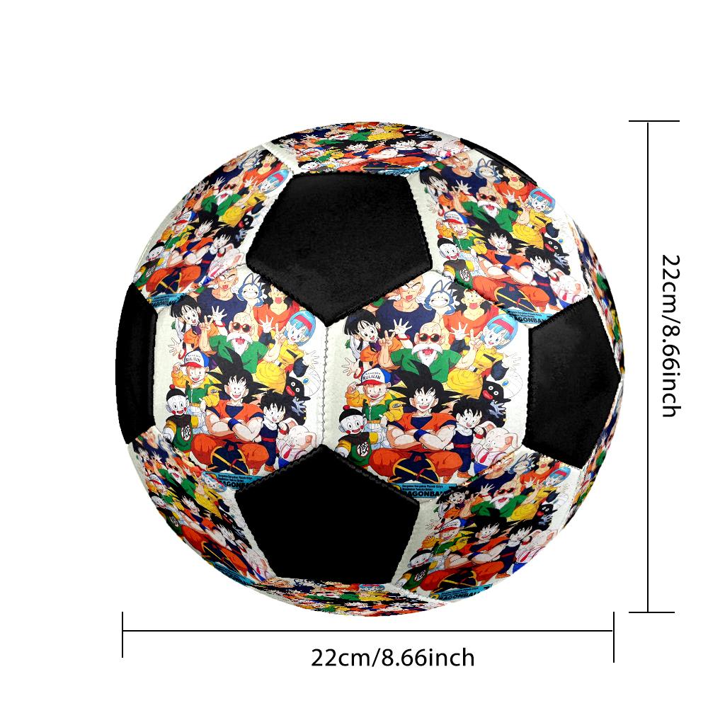Dragon Ball Indoor Soccer Ball Colorful Machine Stitched PVC Size 5 Team Training Competition Ready Durable High-Bounce Cool Sports Gift