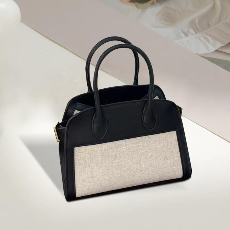 

Кожаная переносная сумка-тоут Tr Niche Canvas Splicing Premium Универсальная кожаная сумка-тоут для работы и поездок на работу для женщин