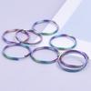 Wholesale Open Split Key Rings Stainless Steel Connectors For Jewelry Making Supplies DIY Keychain Necklace Colored Materials