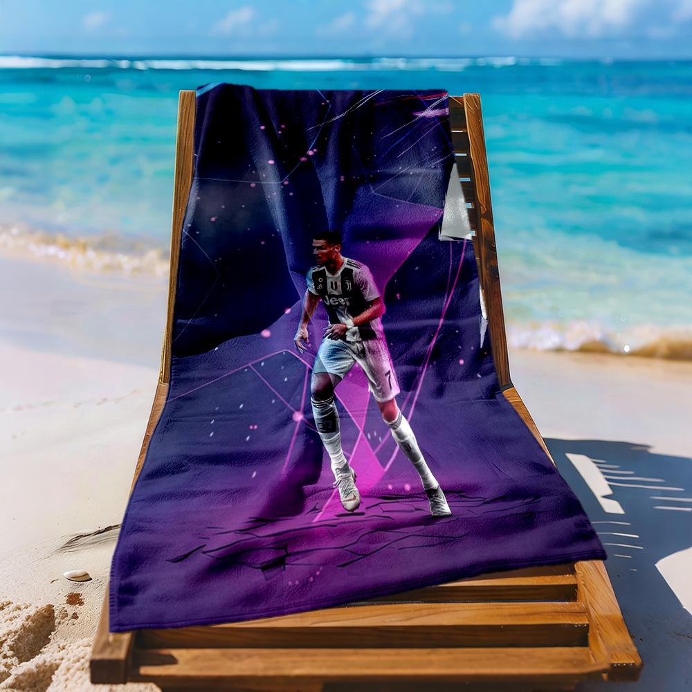 Cristiano Ronaldo Beach Towel High Absorbency Quickdry Comfortable Lightweight