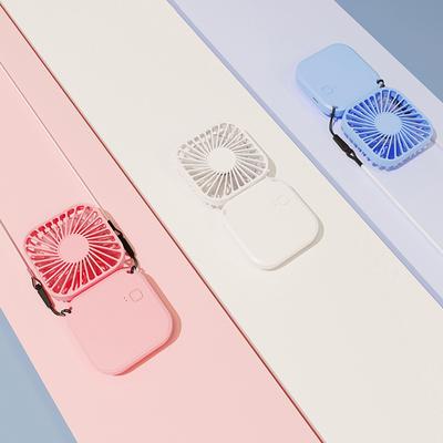 Mini Folding Hanging Neck Fan Foldable Hand-Held Fan Mini Folding Personal Fan, 3 Speeds Usb Charging For Travel Cooling Tool