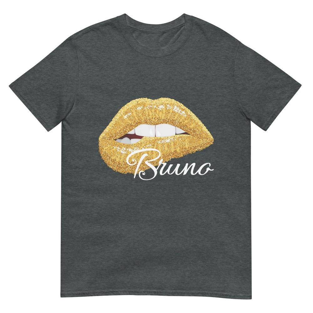 Cute Bruno Lover Golden Lips Unisex Unisex TShirt