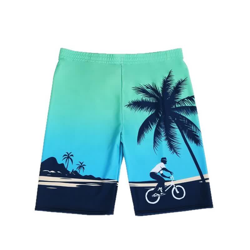 Men's Printed Quick-Dry Swim Trunks