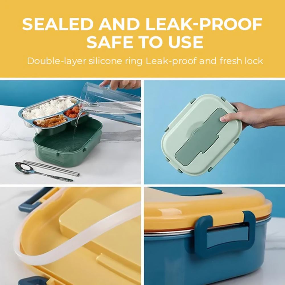 Divided Insulated Lunch Box Easy Cleaning Food Freshing Box For Student