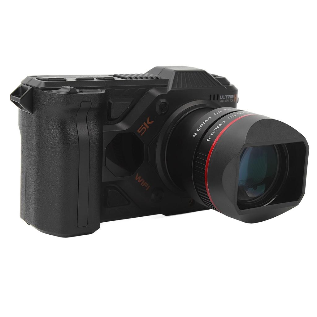 5K 50MP Digital Camera Wifi Vlogging Camera with 4 Inch Screen 50X Digital Zoom Full Color Night Vision for Photography Video