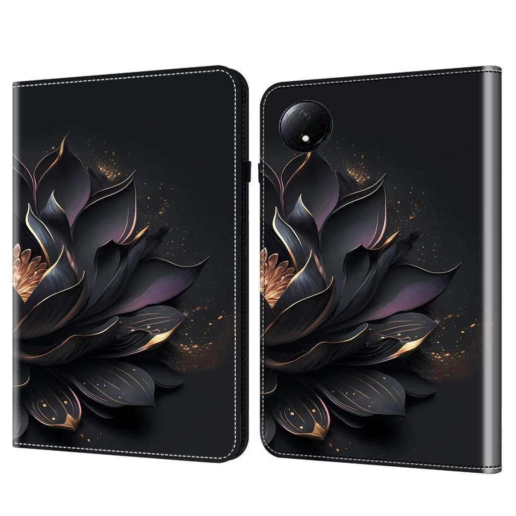 For Xiaomi Redmi Pad SE 4G 8.7 Inch Case Pattern Printed Leather Tablet Cover with Card Slot