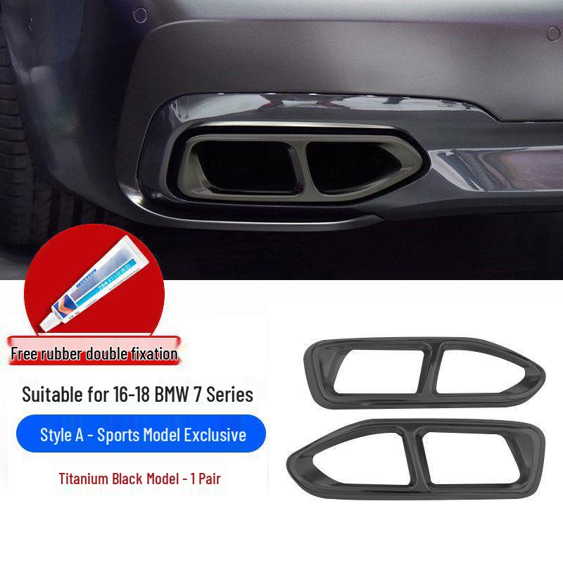BMW 7. sērijas četrkāršs izplūdes caurules