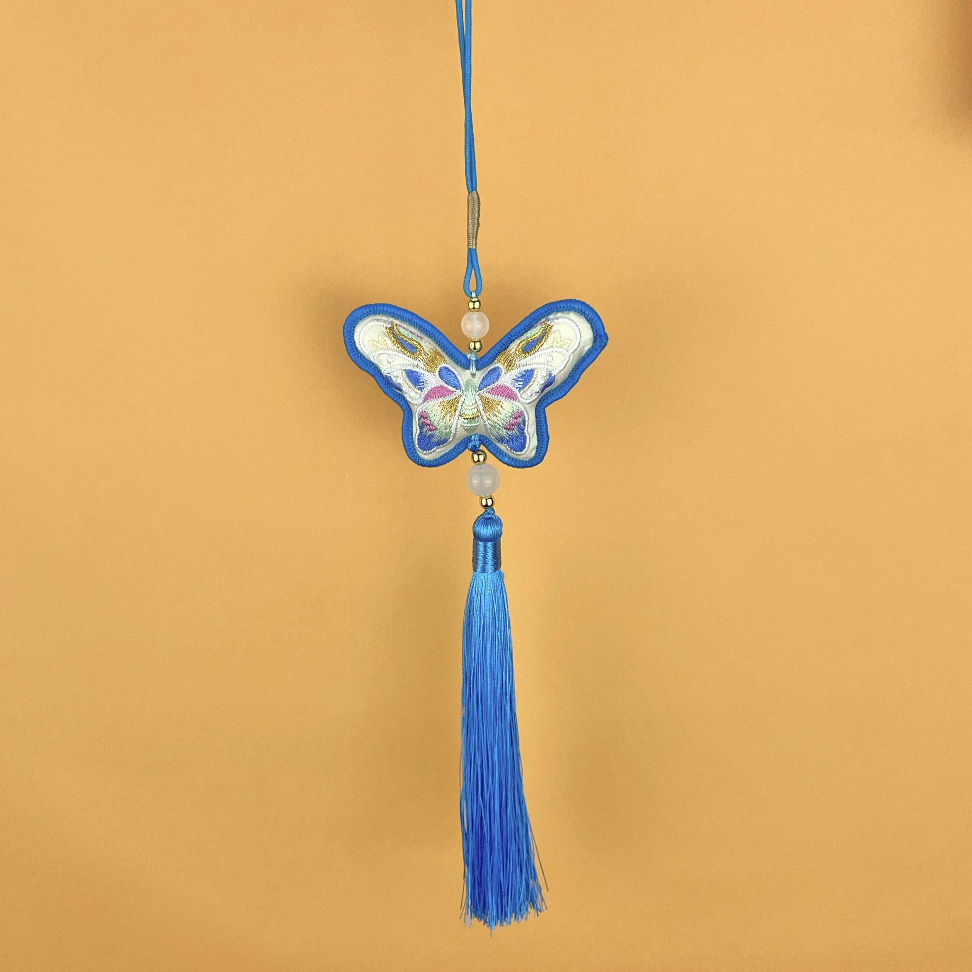 Embroidered Butterfly Scented Sachet for Dragon Boat Festival синий