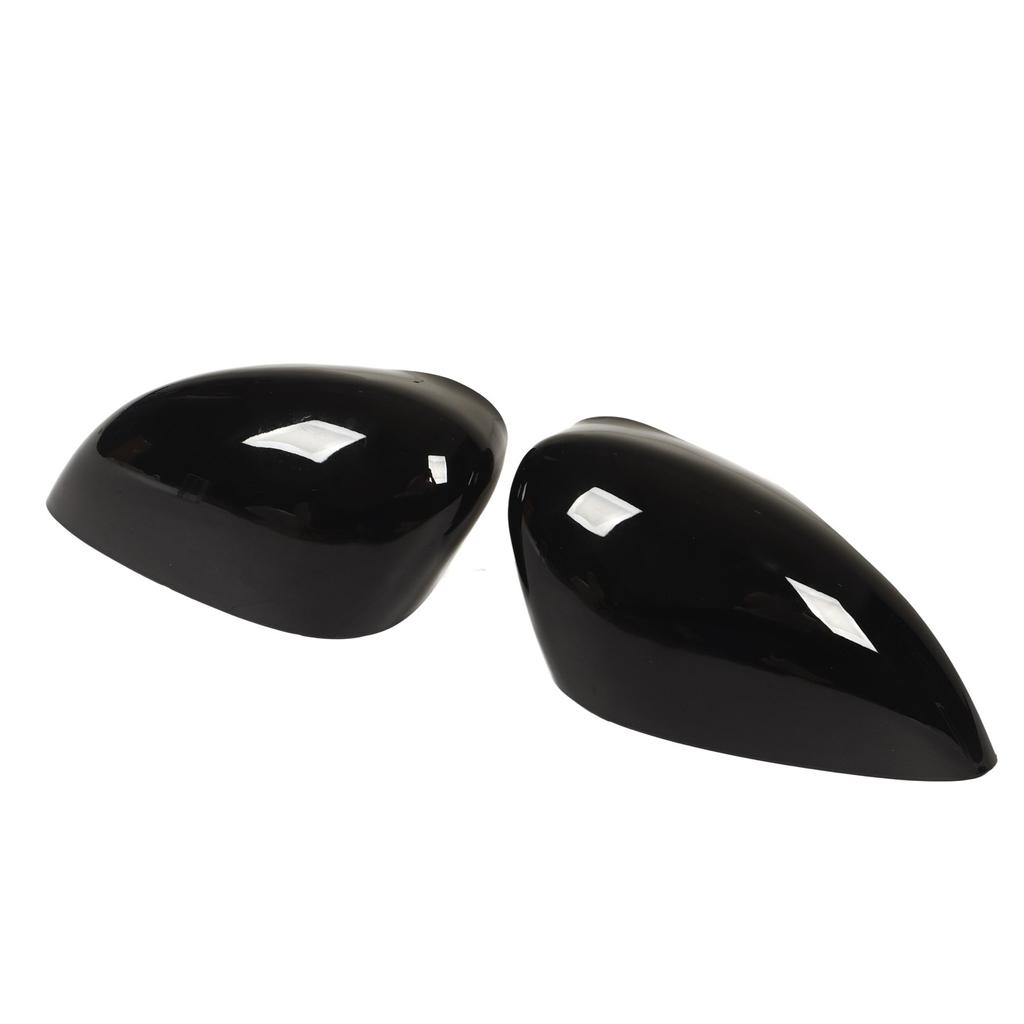 Dörrsidospegelkåpor Glanssvart Backspegelhus Ersättning För Ford Fiesta MK7