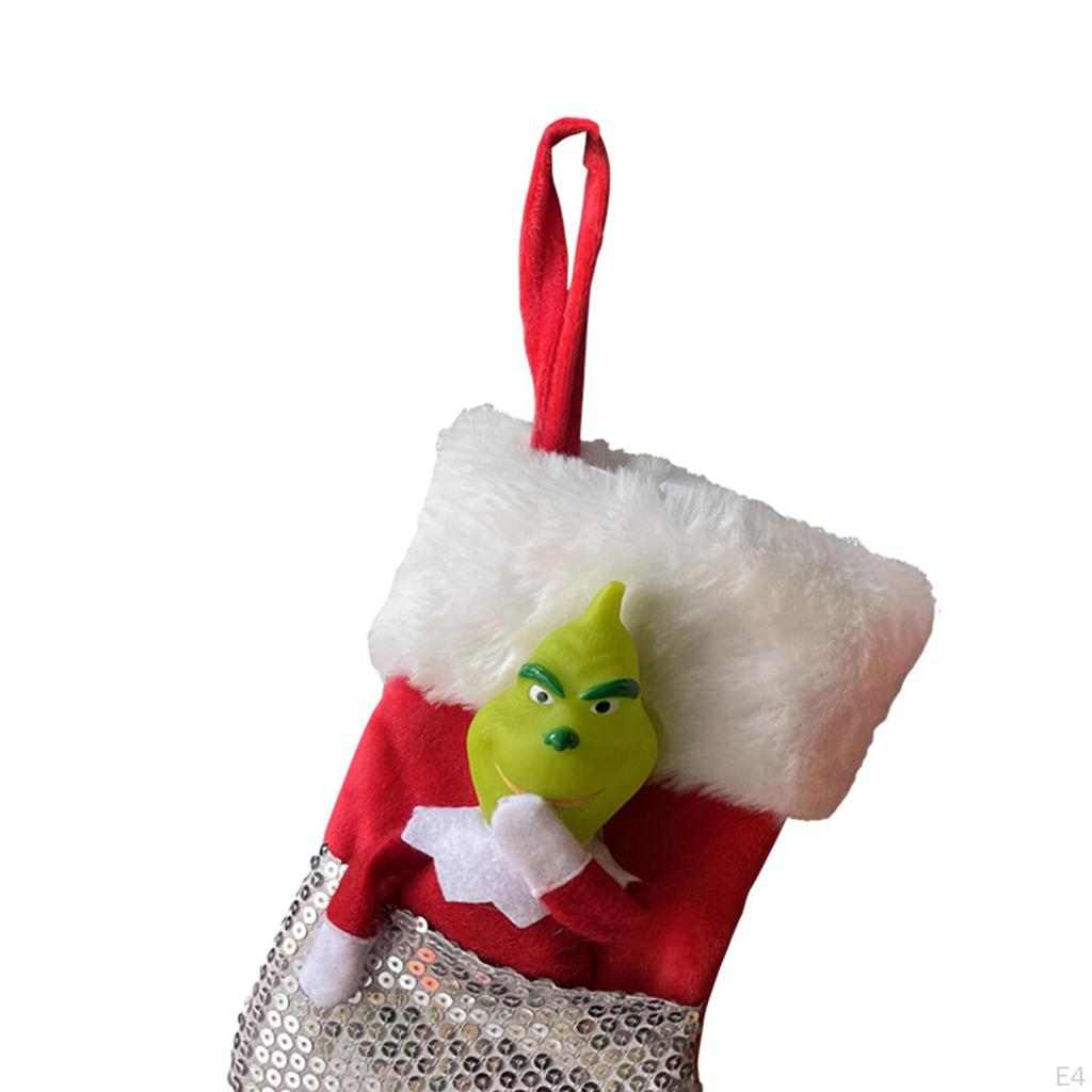 Christmas Stocking Candy Gift Bag Holiday Fireplace Decor Durable Year Decoration Xmas