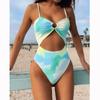 High Waist Wone One Piece Swimsuit Female Tie Dye Swimwear For Women Bathing Suit Push Up Monokini Swimming Suit Beachwear