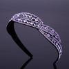 Hairband Shinny Crystal Cross Sweet Headband Korean Style Hair Hoop Rhinestone Girls Hair Hoop
