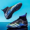Football Shoes High Top Male Adult Student Ag Spikes Female Children Artificial Grass Shredded Nails Training Sneakers