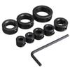 Conjunto de colar de broca de parada de profundidade ajustável de 3-16 mm com 9 peças, posicionador de broca de alta qualidade, anel limitador de posicionamento