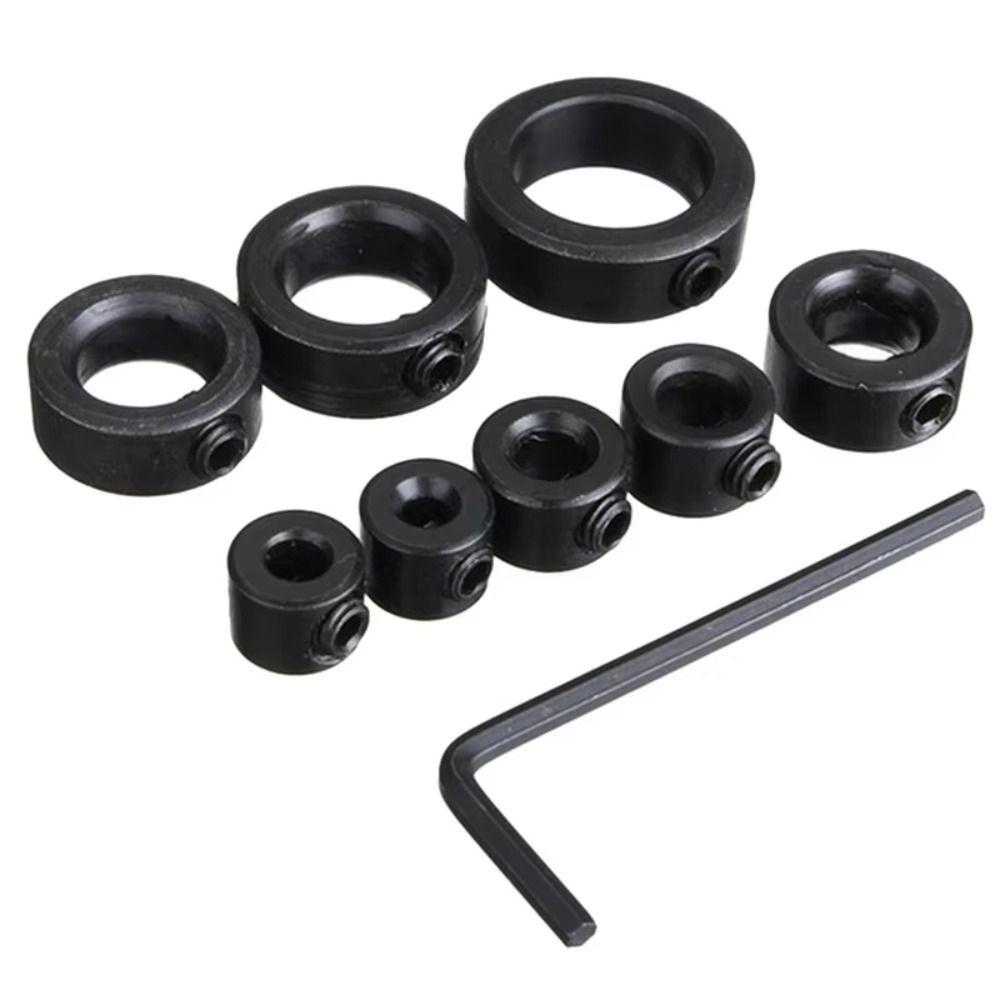 Conjunto de colar de broca de parada de profundidade ajustável de 3-16 mm com 9 peças, posicionador de broca de alta qualidade, anel limitador de posicionamento