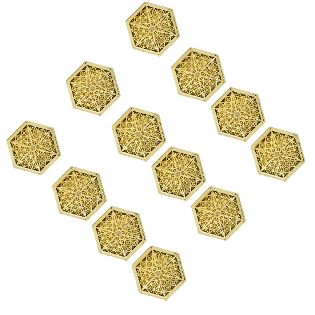 12PCS Hollow Candy Box Plastic Candy Case Container for Wedding Bridal Shower SuppliesGold