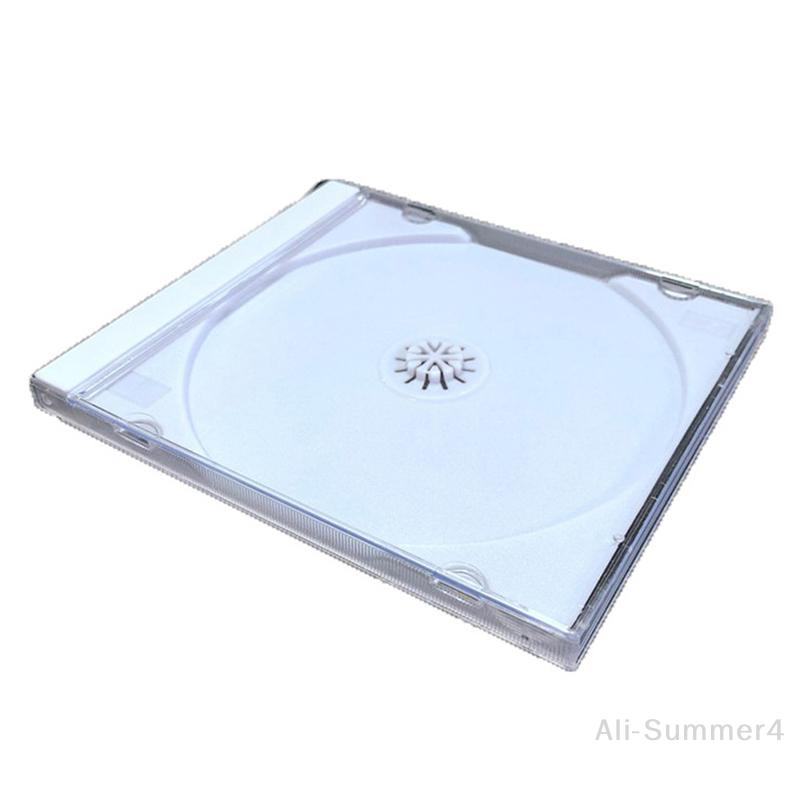 Boîte CD à Fond Transparent Étui CD Vide Étui CD en Plastique PP Capacité Étui CD 1-2 Disques