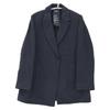 chaos CH107007ER Black Center Vent Buttonless Paper Bib Tailored Jacket Jacket F blackUsed