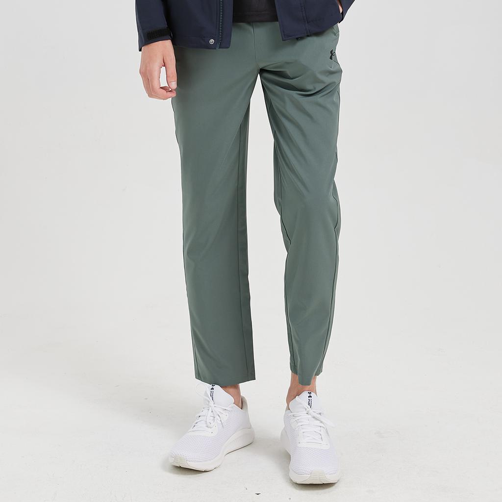 Under Armour Casual Versatile Loose Fit Small Logo Straight Leg Knit Sports Pants Unisex Pants Blue Gray 25500705-709