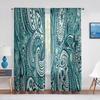 Purple Paisley Based on Traditional Eastern Pastel Design Tulle Curtain for Living Room Bedroom Decor Sheer Voile Window Curtain