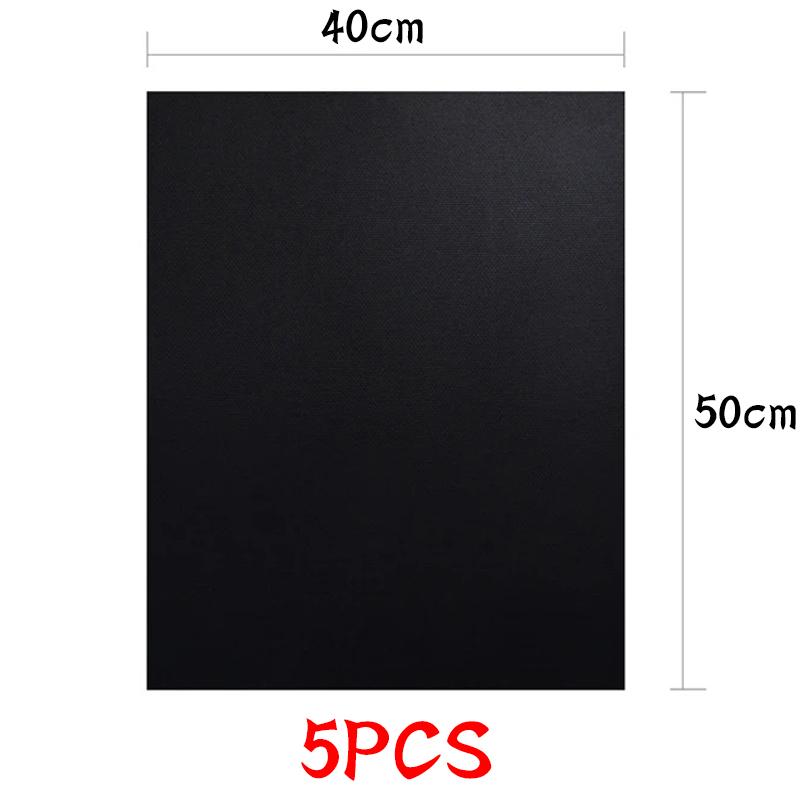 5Pcs BBQ Grill Mat Baking Mat Cooking Grilling Sheet Heat Resistance Baking Mats Barbecue Liners Pad Easily Cleaned Kitchen Tool