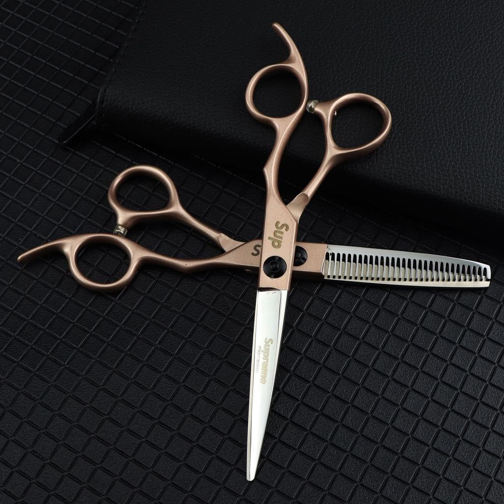 6.0 Inch Half-Body Gold, Personalized Sup Trendy, Hair Scissors, Hair Scissors, Flat Scissors, Bangs Scissors