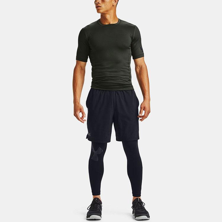 Under Armour Casual Breathable Round Neck Fitted Sports T-Shirt Men Tops Baroque-Green 1351815-310