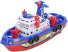 Fauitay Music Light Boat Toy, Automatic Water Spray Electric Bath Toy with Simulated Siren Sound, Rounded Edges Safe Non-Toxic Kids Bath Time Toy