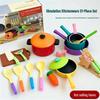 Cross-Border Mini Role-Playing Kitchen Toy Set: Girls' Stir-Fry Cookware & Tableware