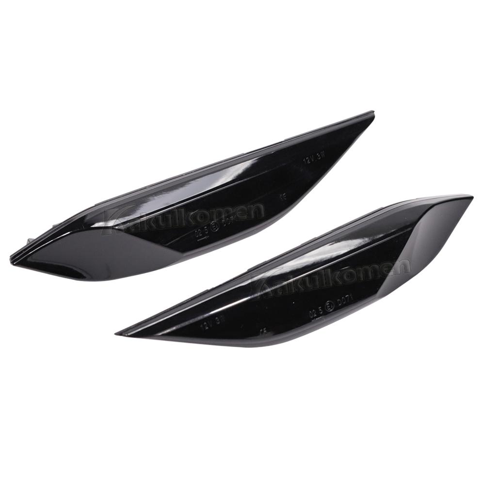 2 Adet Dinamik LED Yan İşaret Flaşörleri Sinyal Gösterge Lambaları Porsche Cayenne 958 92A 2010-2014 İçin OEM#95863107100