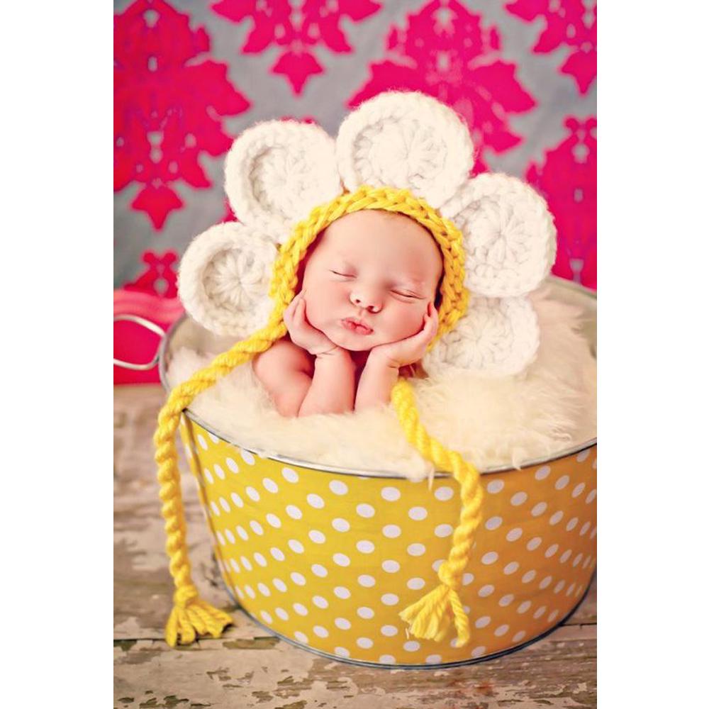 

5D DIY Алмазная новая детская вышивка Портрет Полный набор круглых мозаичных украшений для дома Подарки Full Round 20x30CM