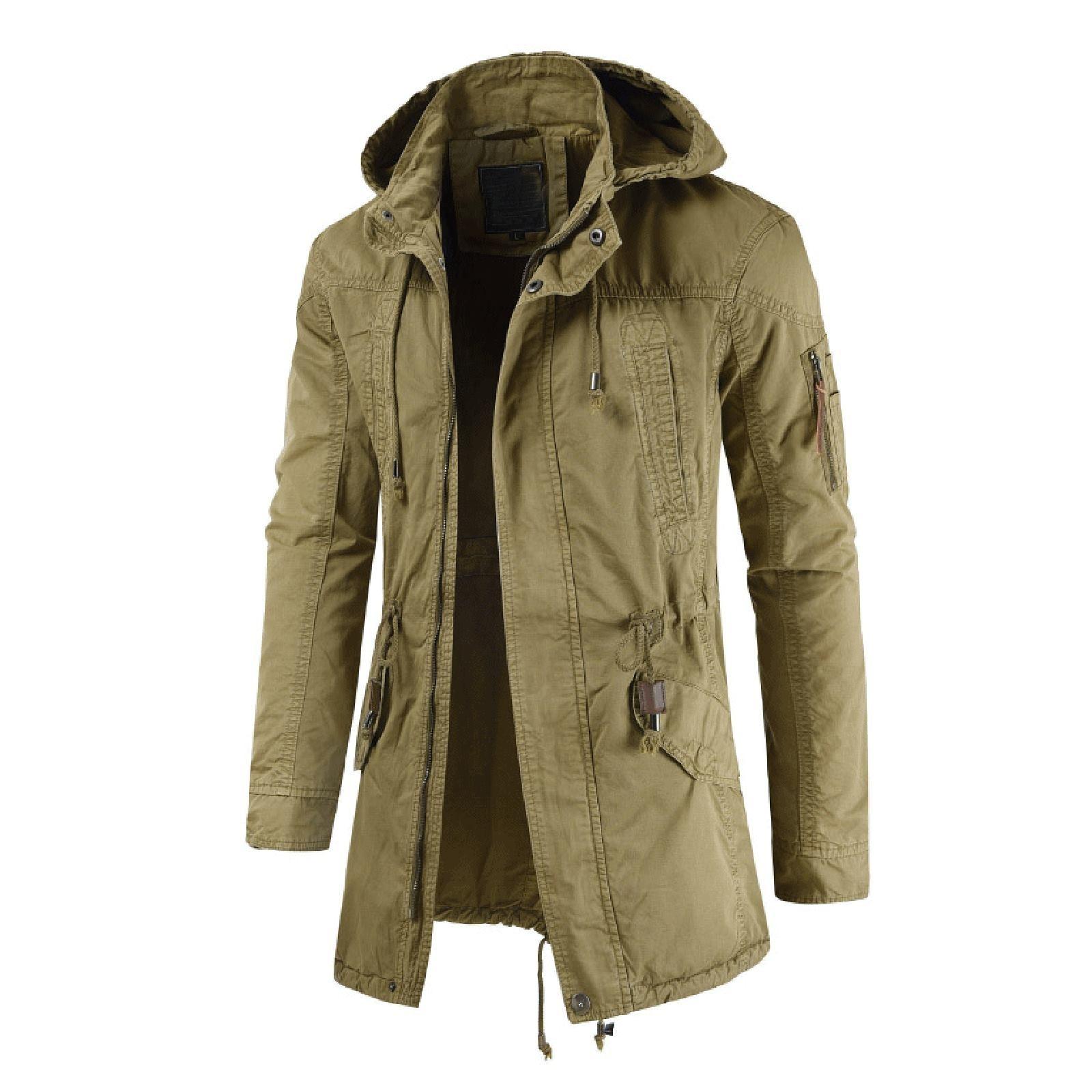 

Мужская осенне-зимняя тонкая куртка, водолазка с капюшоном и шнурком, мужские топы