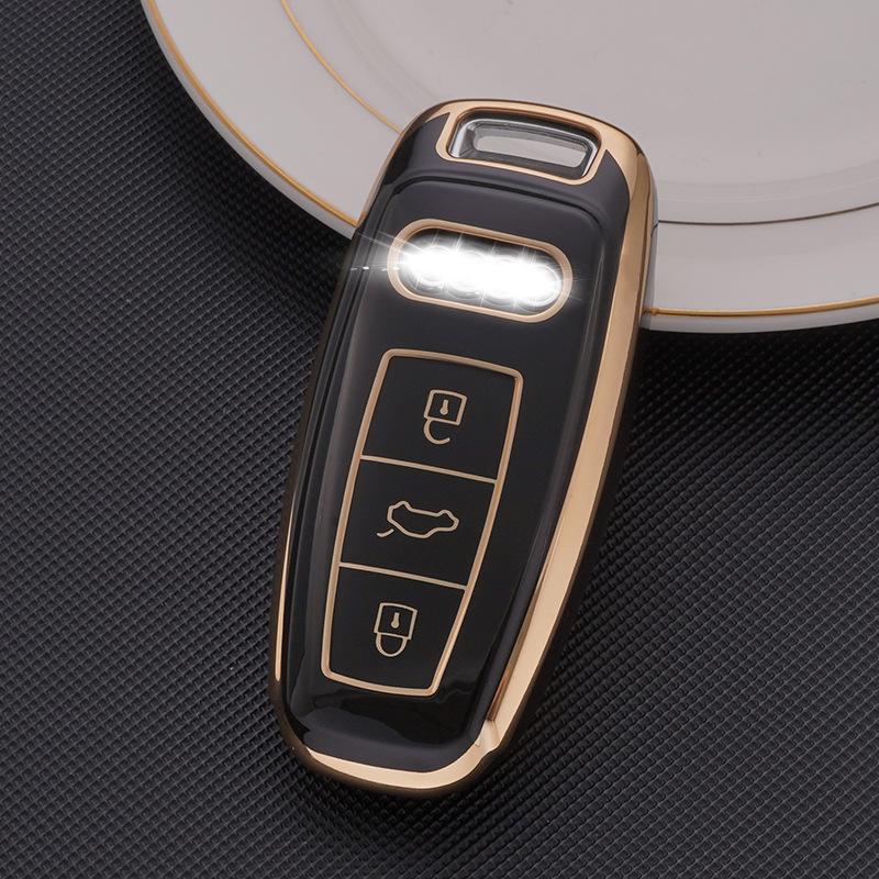 New Soft TPU Car Smart Key Case Cover For  A6 A7 A8 E-tron Q5 Q8 C8 D5 Auto Styling Protection Shell Holder Accessories