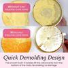Tavă pentru prăjituri Perfectrelease, 9,7 in Set tavă pentru prăjituri cu eliberare rapidă și scoatere ușoară cu pârghie, Coaceți fără efort, Formă sigură pentru cuptor, Ustensile de copt Tăvi Rotunde