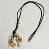 Elegant European & American Leopard Necklace - Luxurious Drip Oil Sweater Chain for Women, Versatile High-End Accessory